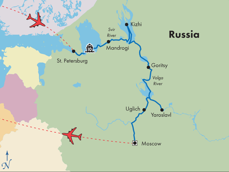 russian river cruises moscow to st. petersburg